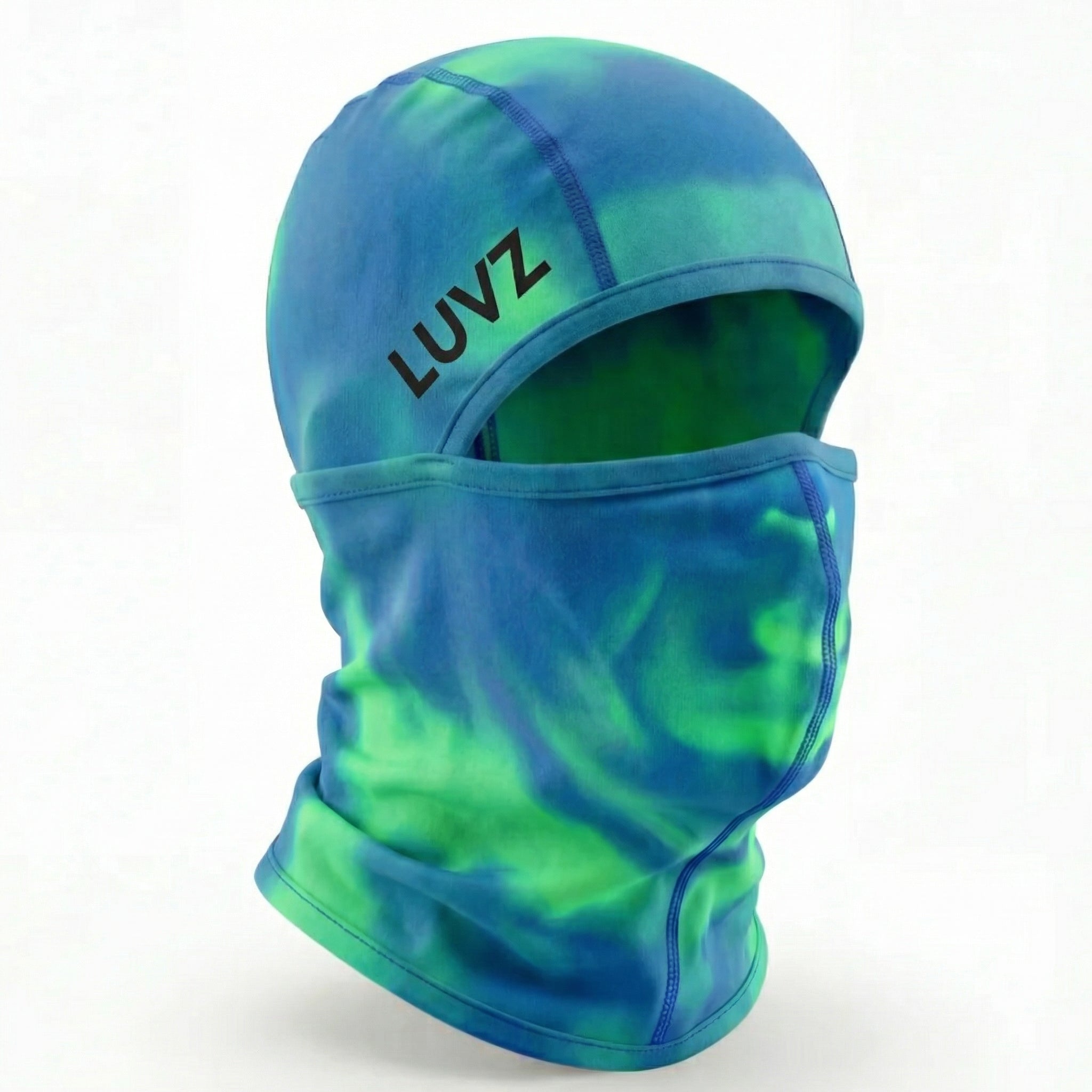 FROST Blue-Green Balaclava - Heat-Reactive Gradient Fabric | LUVZ